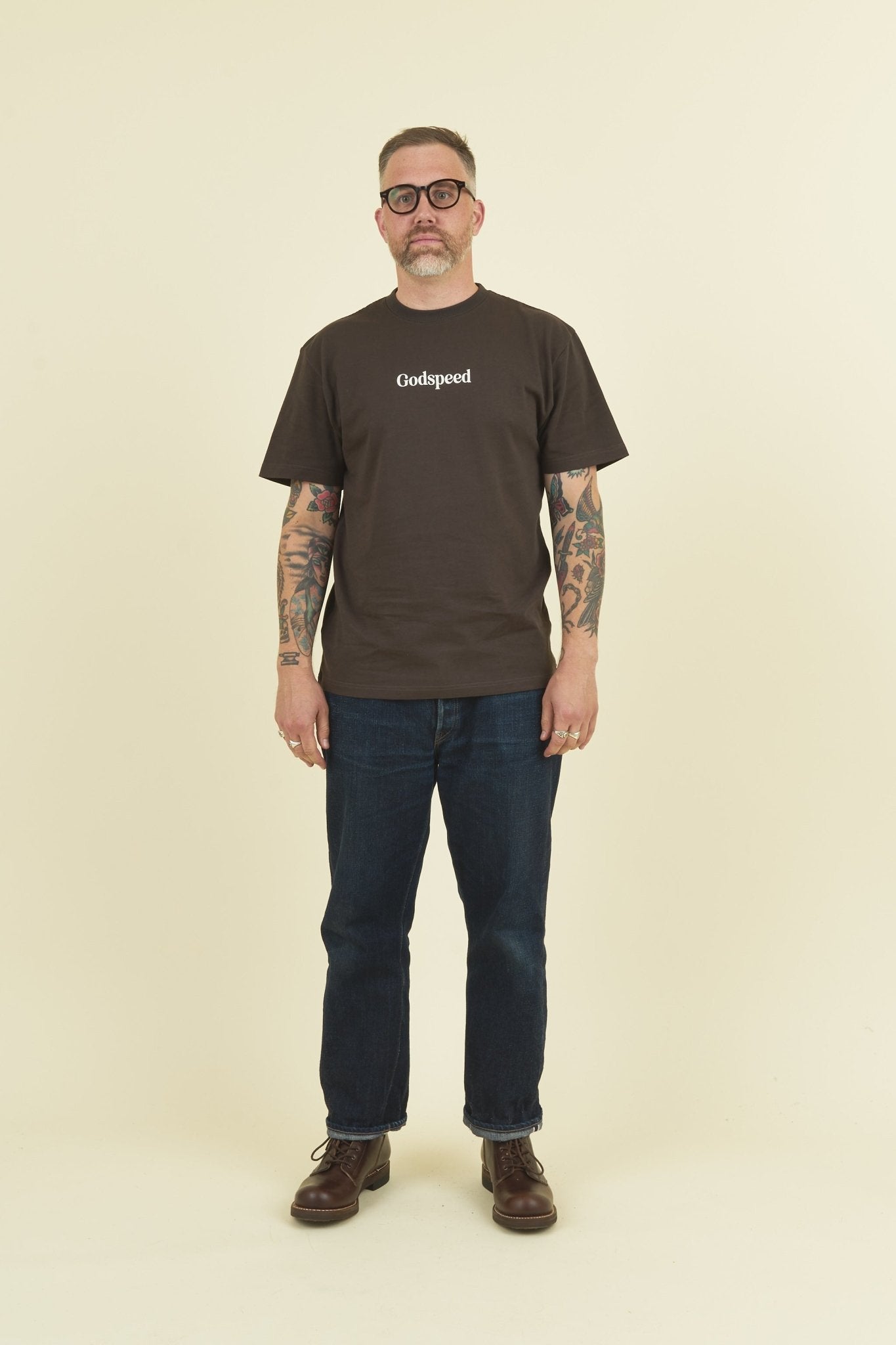 Godspeed 'Zenith' Heavyweight Organic T-Shirt - Black -Godspeed - URAHARA