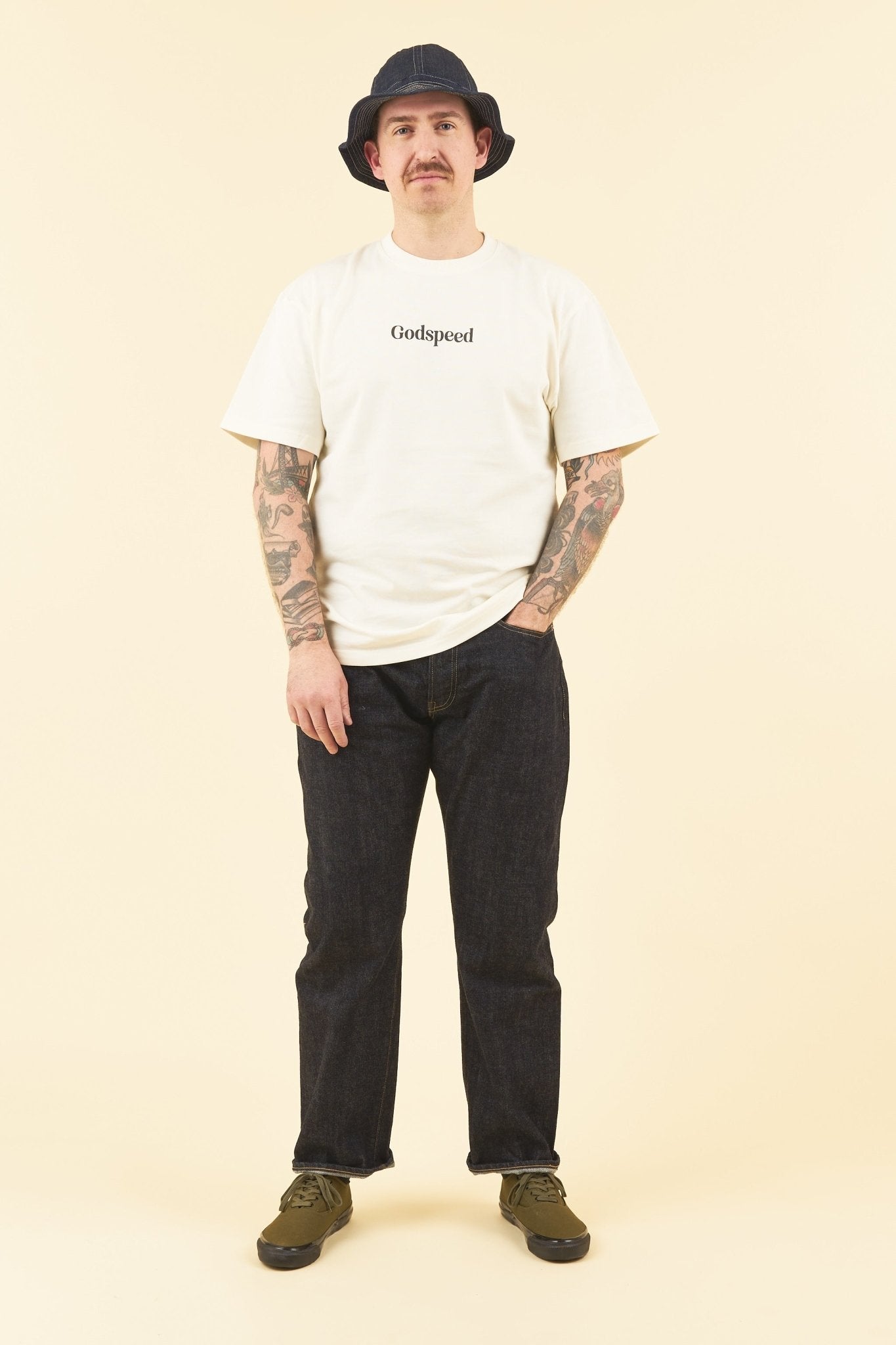 Godspeed 'Zenith' Heavyweight Organic T-Shirt - Natural -Godspeed - URAHARA