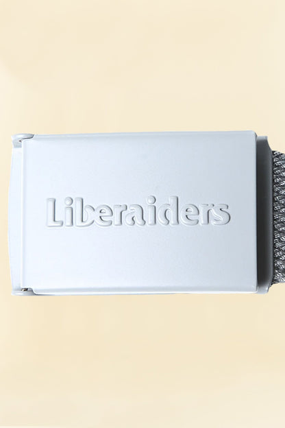 Liberaiders Emboss Logo Belt - Grey -Liberaiders - URAHARA