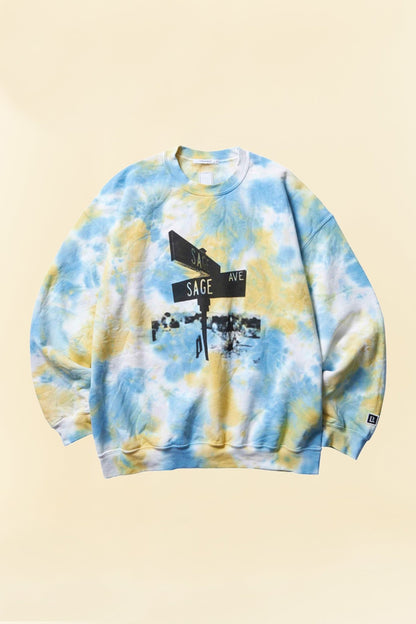 Liberaiders Tiedye Crewneck - Yellow -Liberaiders - URAHARA