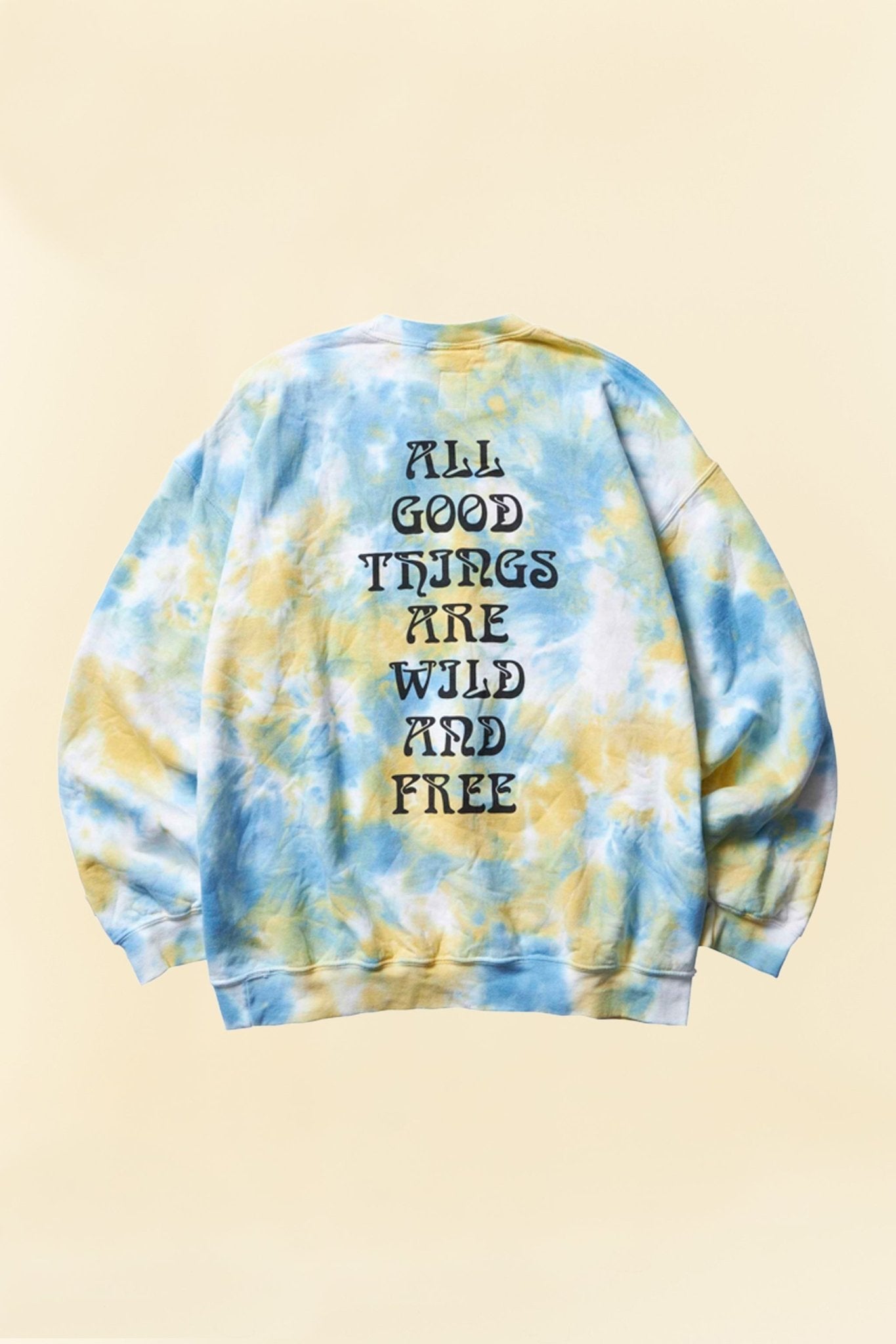 Liberaiders Tiedye Crewneck - Yellow -Liberaiders - URAHARA