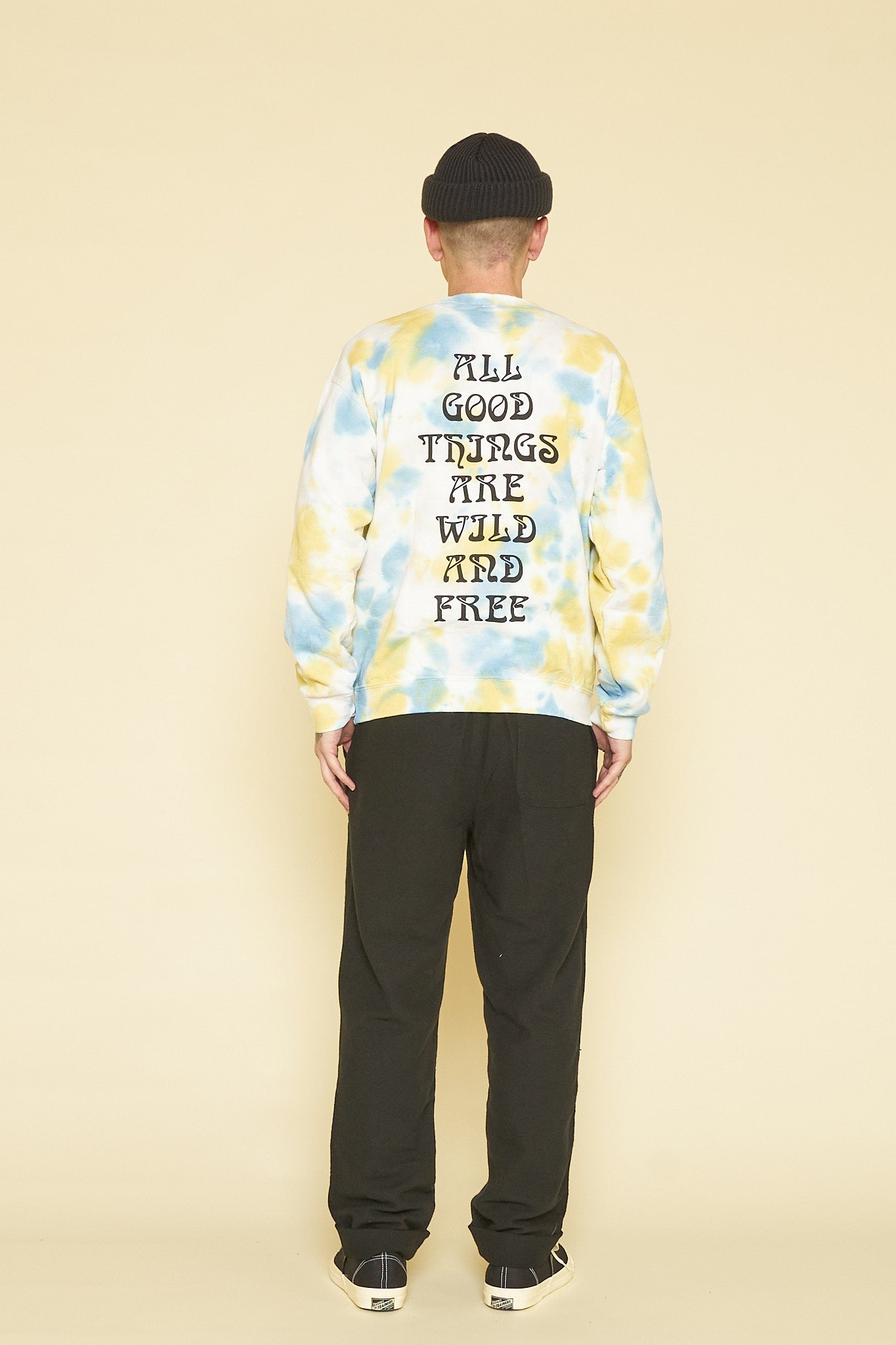 Liberaiders Tiedye Crewneck - Yellow -Liberaiders - URAHARA