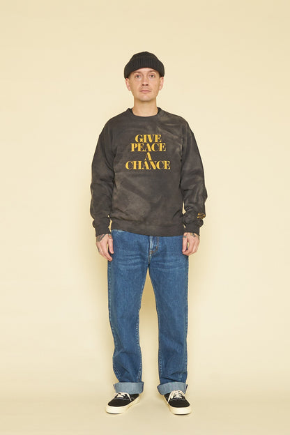 Liberaiders Vintage Wash Crewneck - Black -Liberaiders - URAHARA