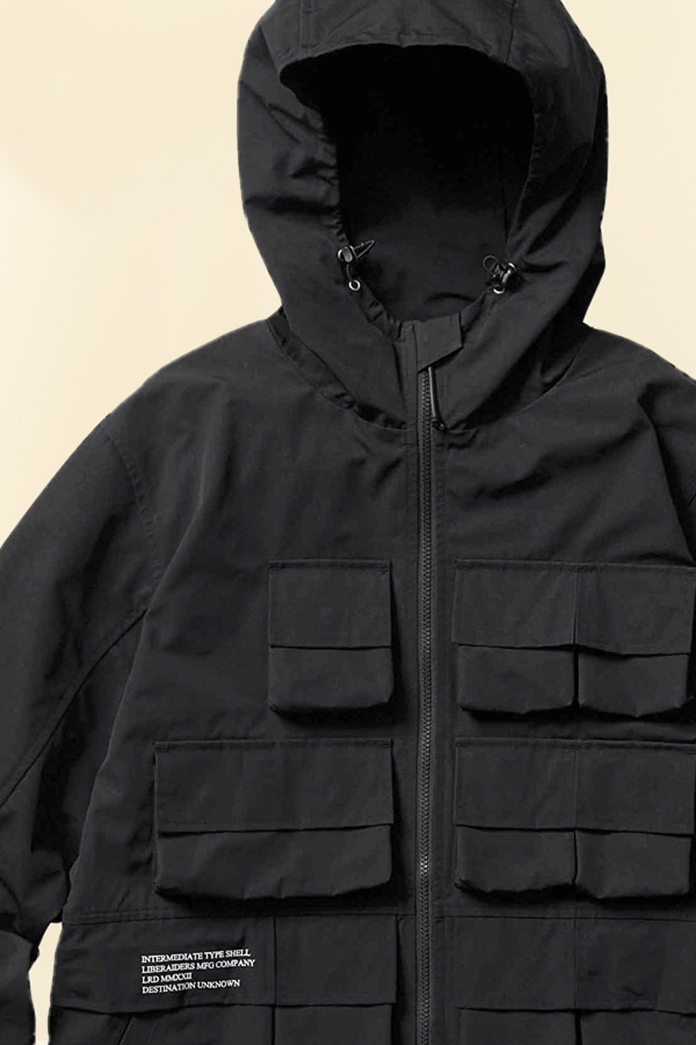 Liberaiders Wind Shell Jacket II - Black -Liberaiders - URAHARA