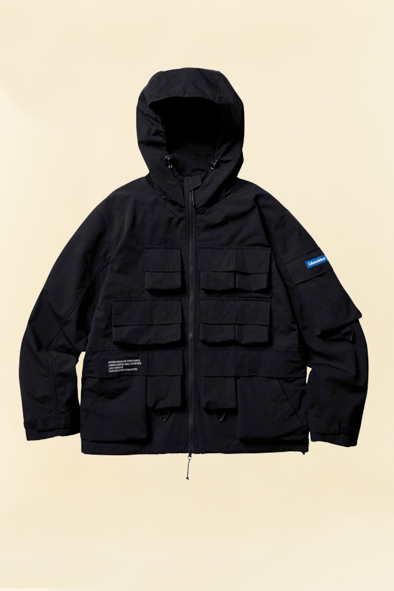 Liberaiders Wind Shell Jacket II - Black -Liberaiders - URAHARA