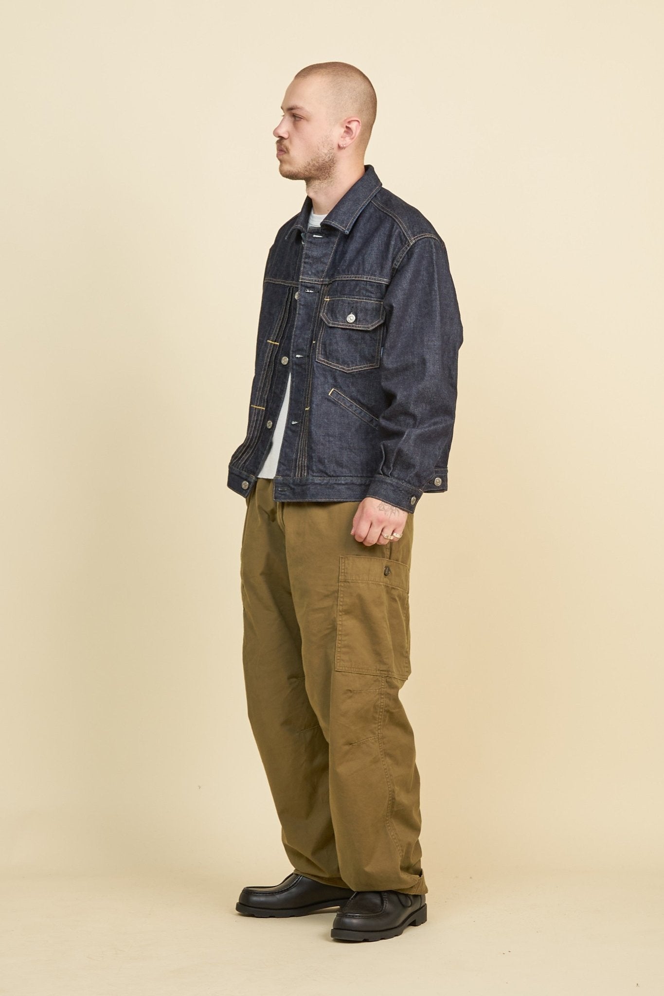 Radiall Frisco Engineer Denim Jacket - Deep Indigo -Radiall - URAHARA