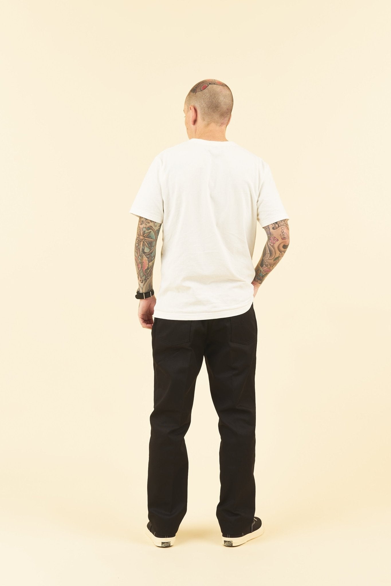 Radiall Frisco Straight Tapered Fit Pants - Black -Radiall - URAHARA