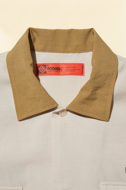 Radiall Hammond S/S Open Collared Shirt - Root Beer -Radiall - URAHARA