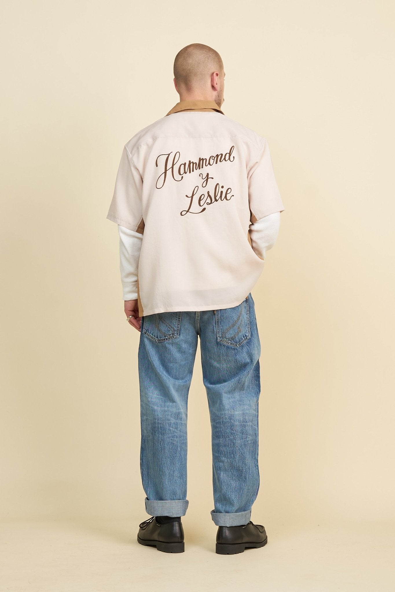 Radiall Hammond S/S Open Collared Shirt - Root Beer -Radiall - URAHARA