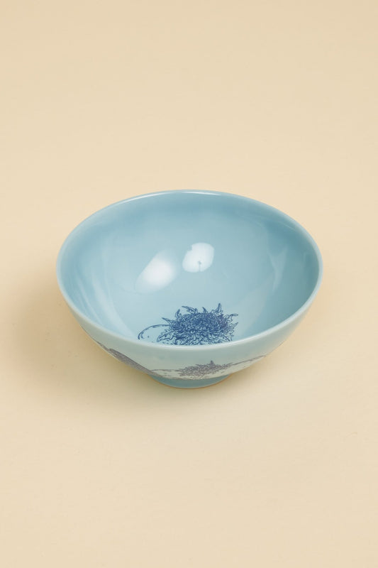 Radiall Hebi Dokuro Rice Bowl - Blue -Radiall - URAHARA