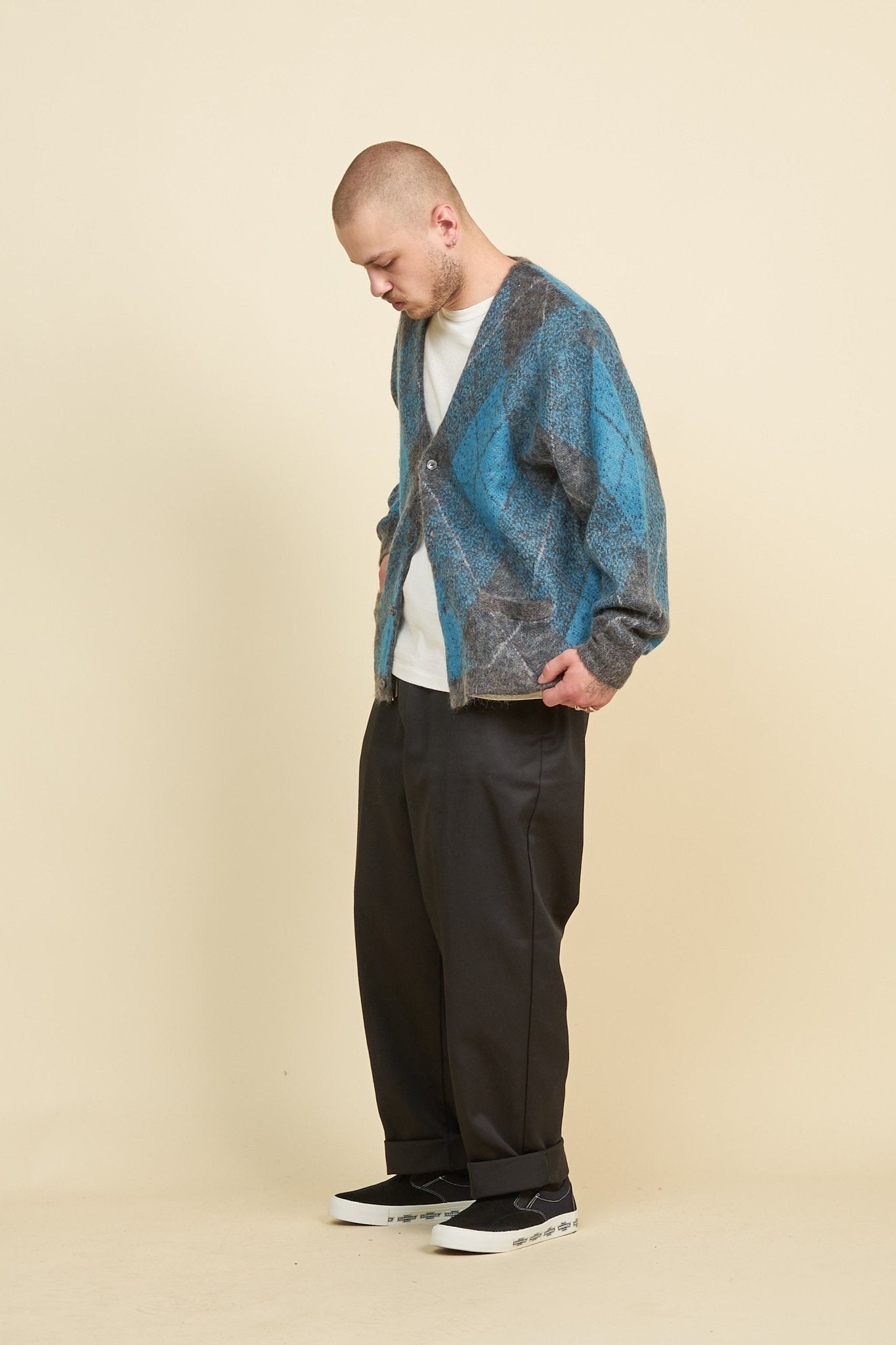 Radiall Inna De Yard Mohair Cardigan - Blue -Radiall - URAHARA