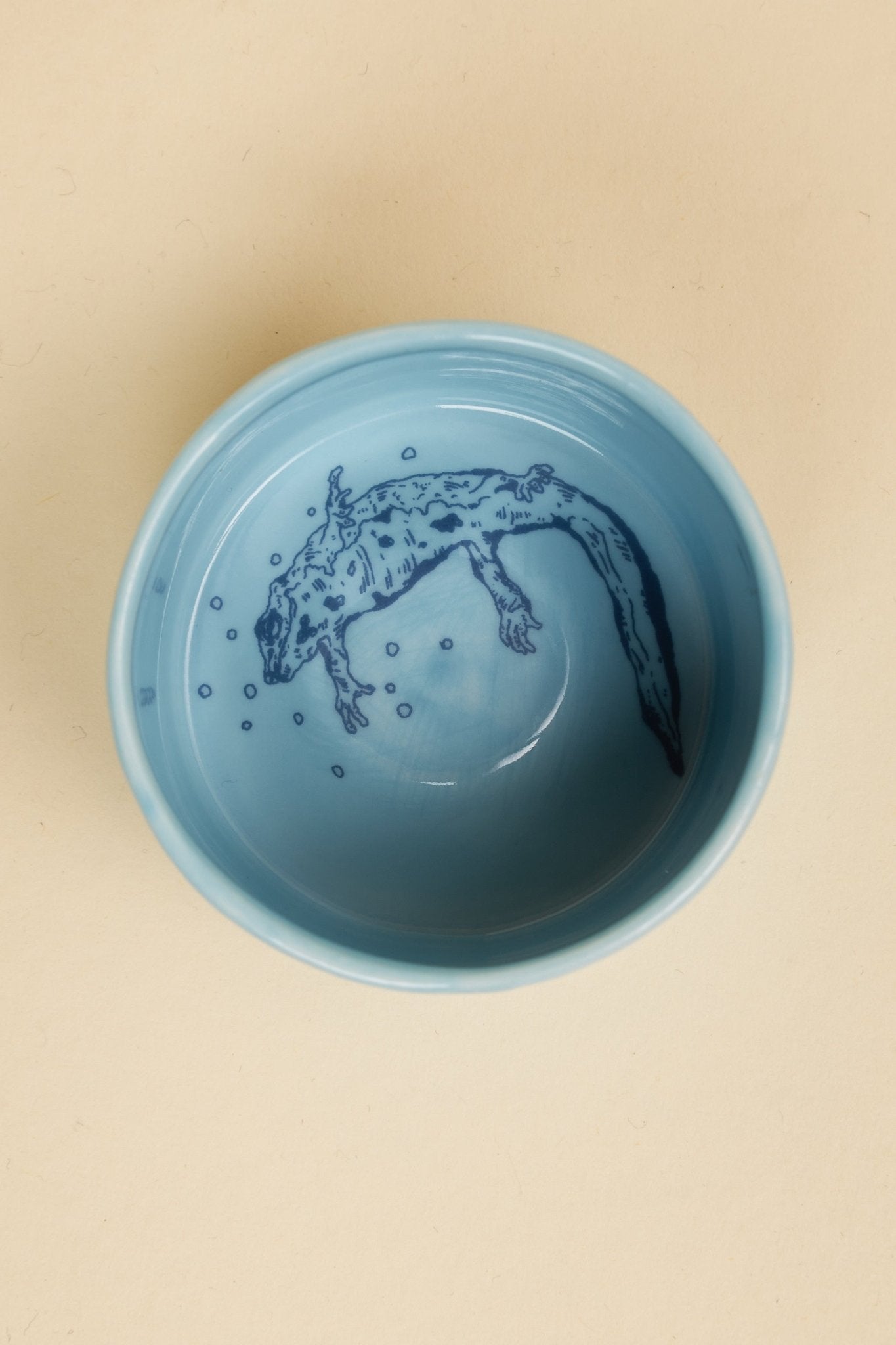 Radiall Kumo Dokuro Wheel Guinomi Sake Cup - Blue -Radiall - URAHARA