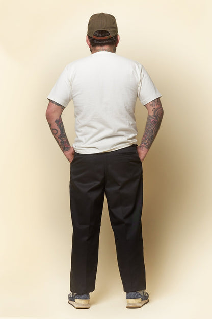 Radiall Motown Wide Tapered Fit Work Pants - Black -Radiall - URAHARA