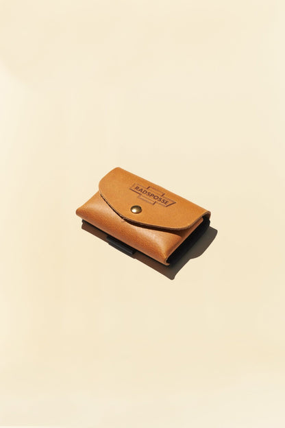 Radiall Posse Leather Tiny Wallet - Camel -Radiall - URAHARA