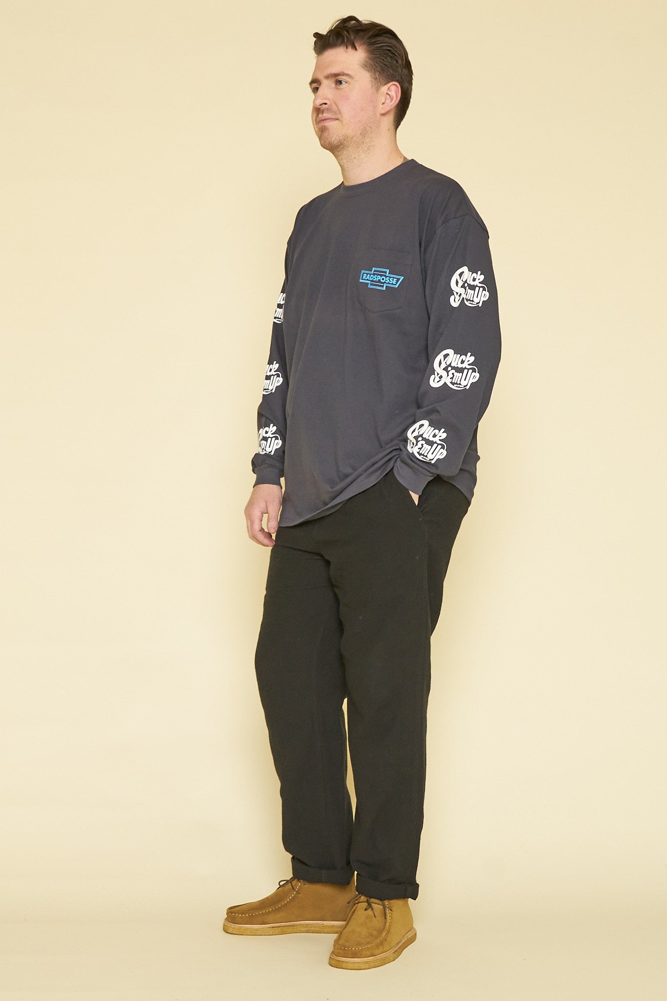 Radiall Posse L/S T-Shirt - black -Radiall - URAHARA