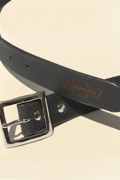 Radiall Posse Square Buckle Belt - Black -Radiall - URAHARA