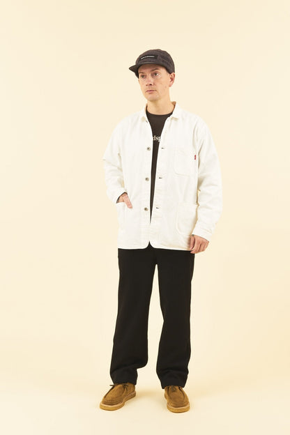 Rats 12oz Washed Denim Coverall - White -Rats - URAHARA