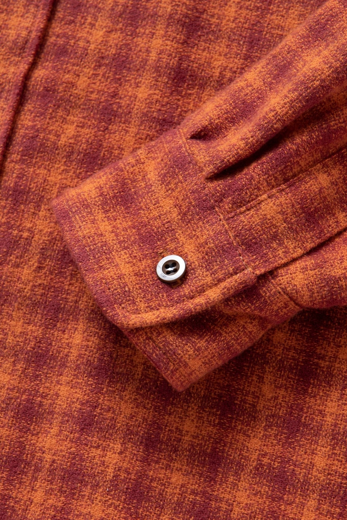 Rats Amundsen Cotton Check Shirt - Burgundy -Rats - URAHARA