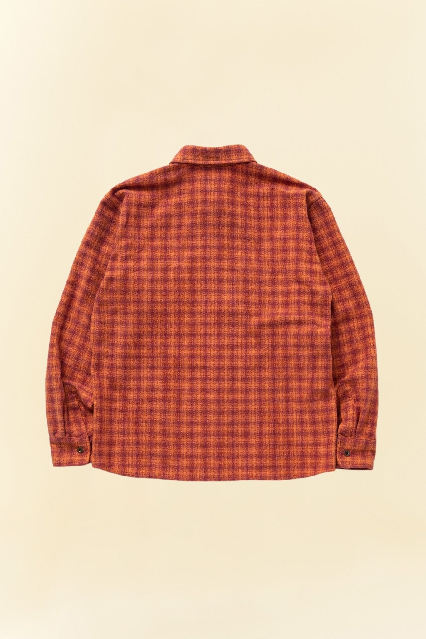 Rats Amundsen Cotton Check Shirt - Burgundy -Rats - URAHARA