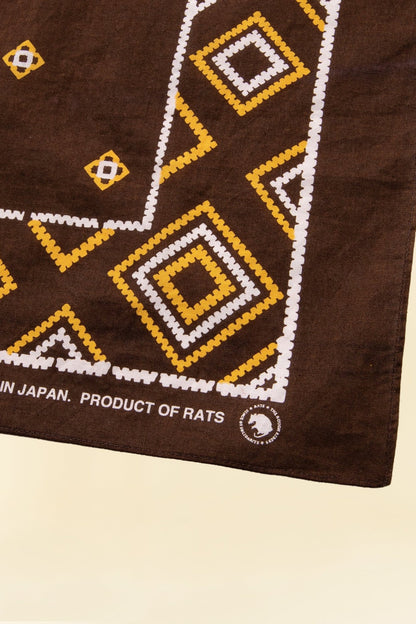 Rats Bandana - Brown -Rats - URAHARA