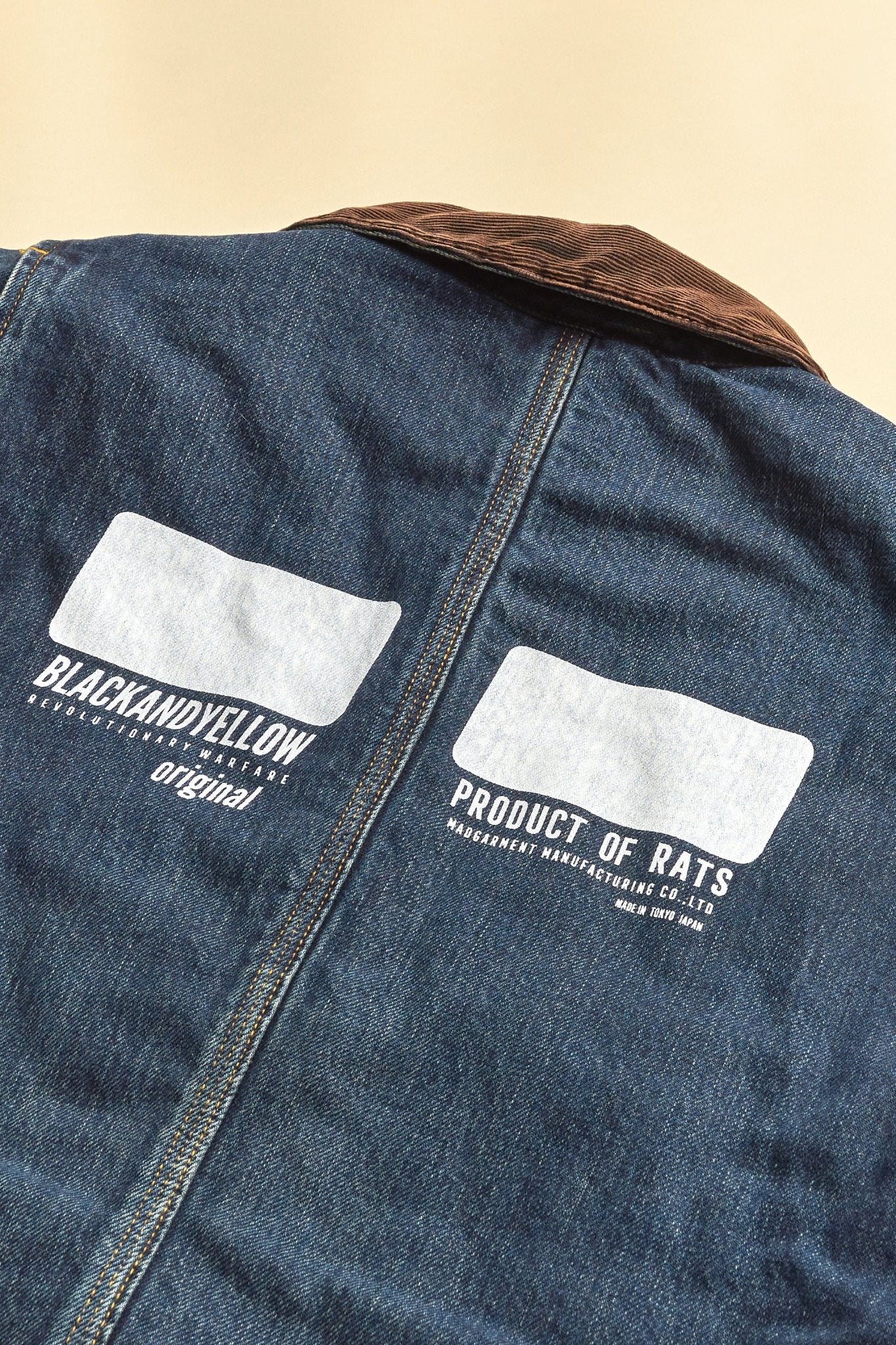 Rats Blanket Liner Denim Coverall - 13.5oz -Rats - URAHARA