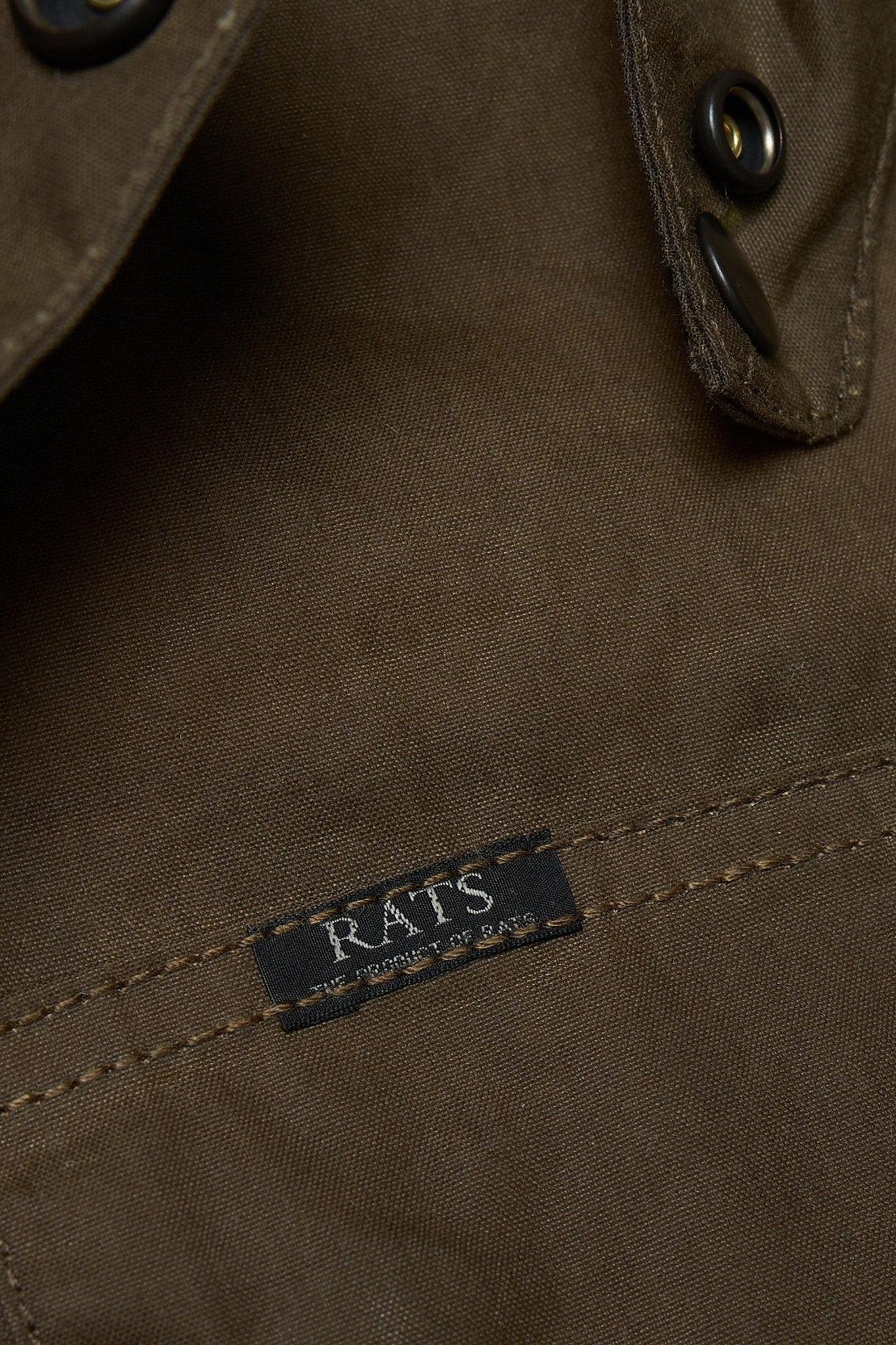 Rats British Millerain Waxed Cotton Jacket - Khaki -Rats - URAHARA