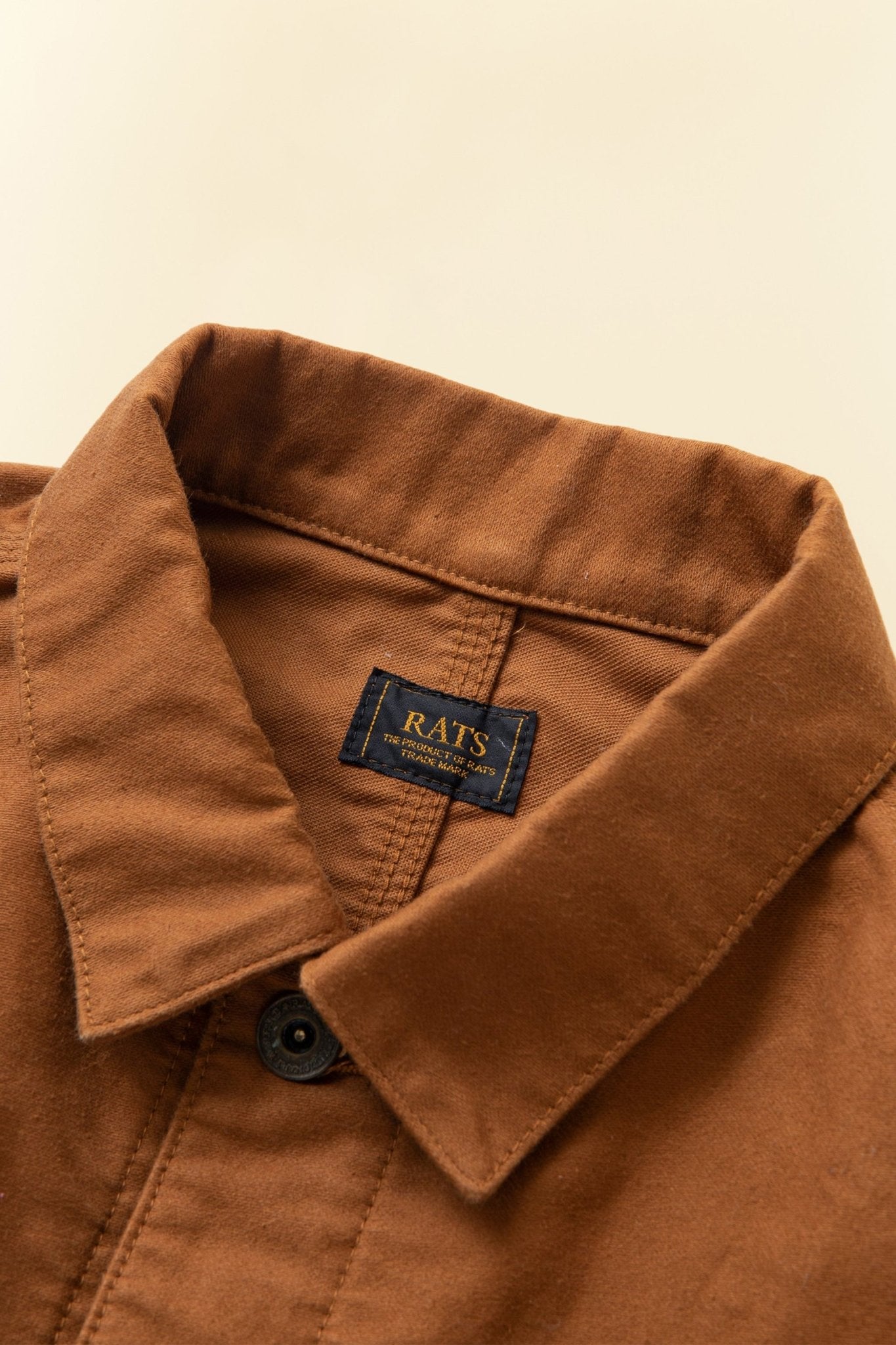 Rats British Moleskin Coverall Jacket - Brown -Rats - URAHARA