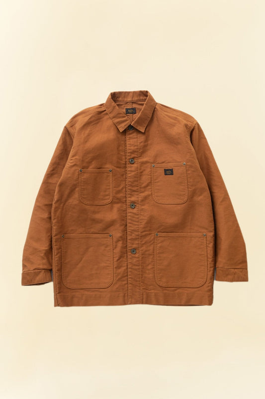 Rats British Moleskin Coverall Jacket - Brown -Rats - URAHARA