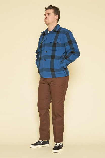 Rats Buffalo Check Shirt Jacket - Blue Check -Rats - URAHARA