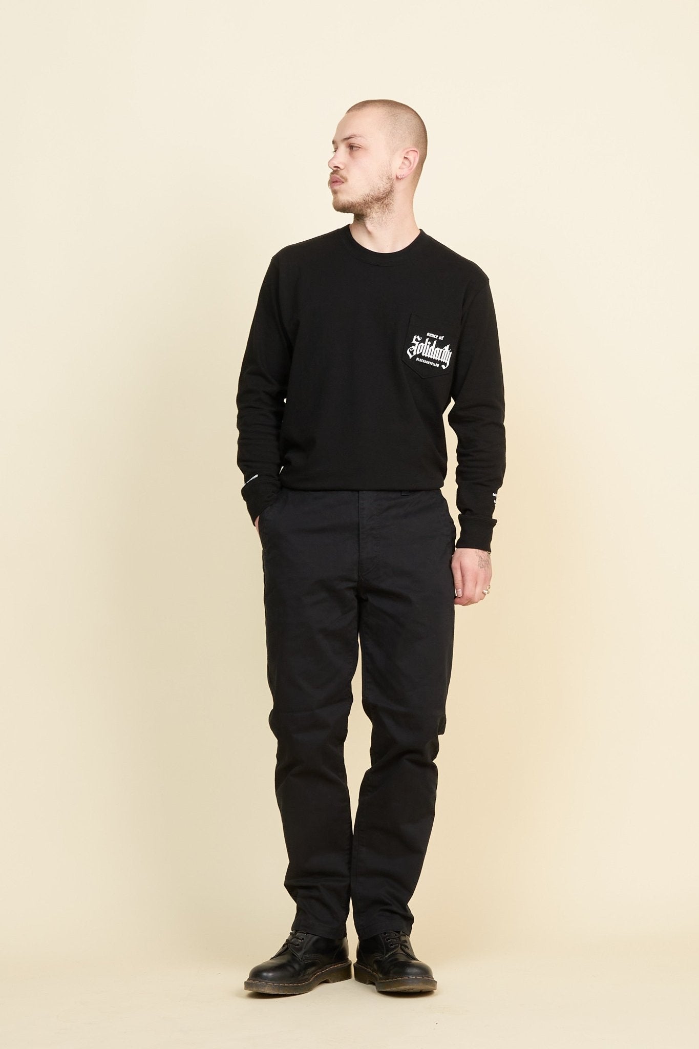 Rats Chino Pants Slim - Black -Rats - URAHARA