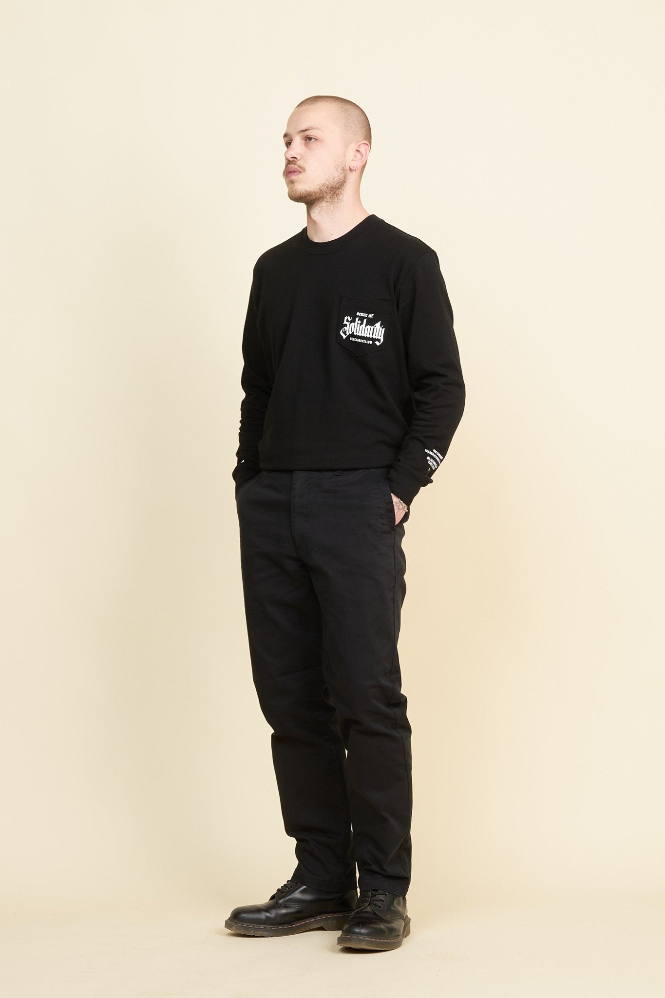 Rats Chino Pants Slim - Black -Rats - URAHARA