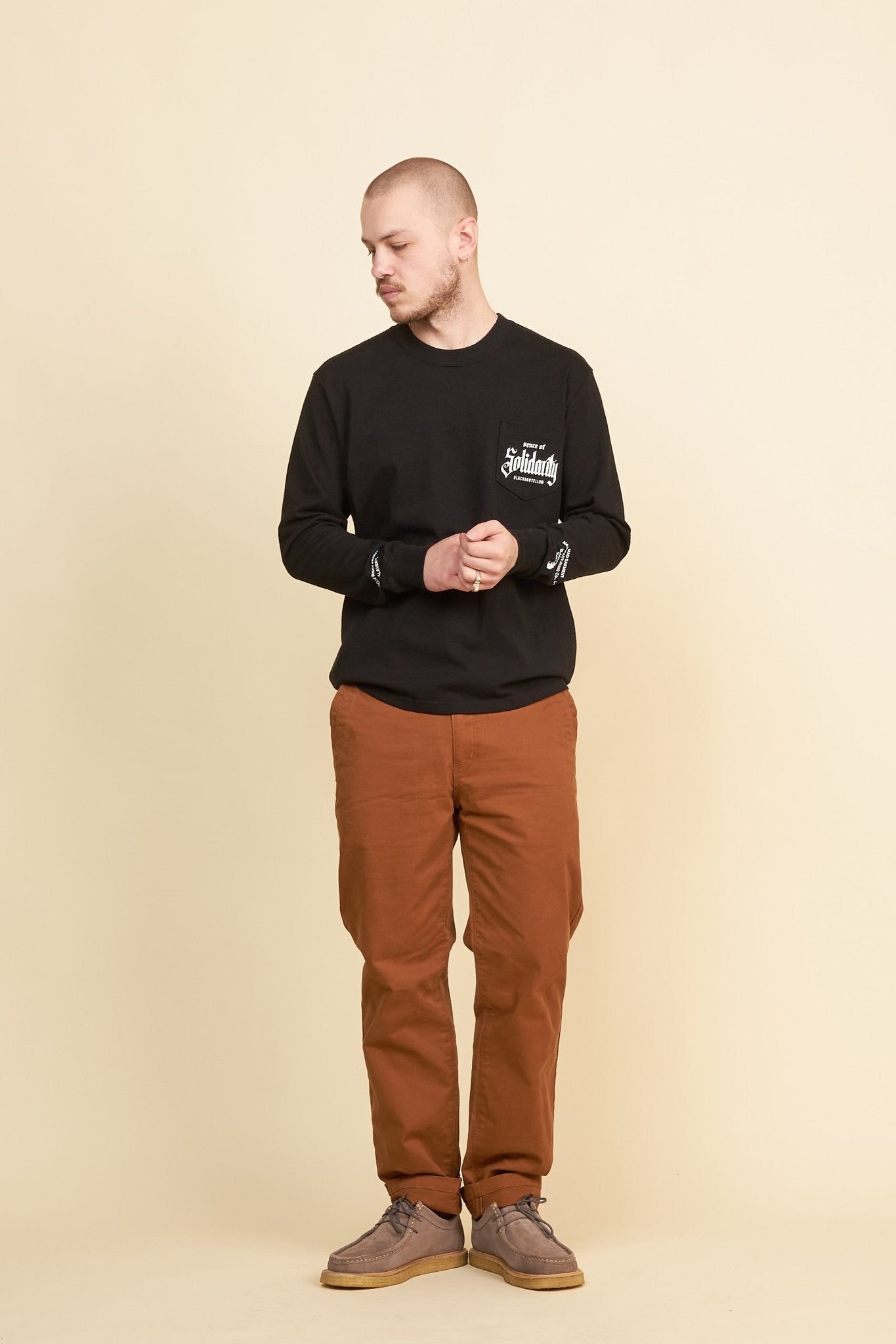 Rats Chino Pants Slim - Brown -Rats - URAHARA