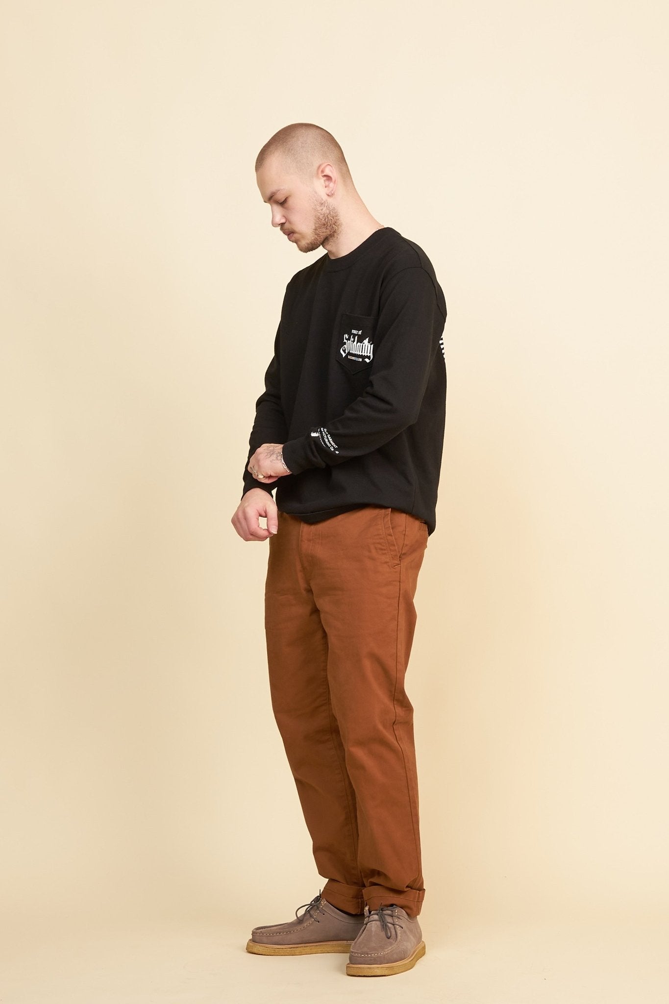 Rats Chino Pants Slim - Brown -Rats - URAHARA