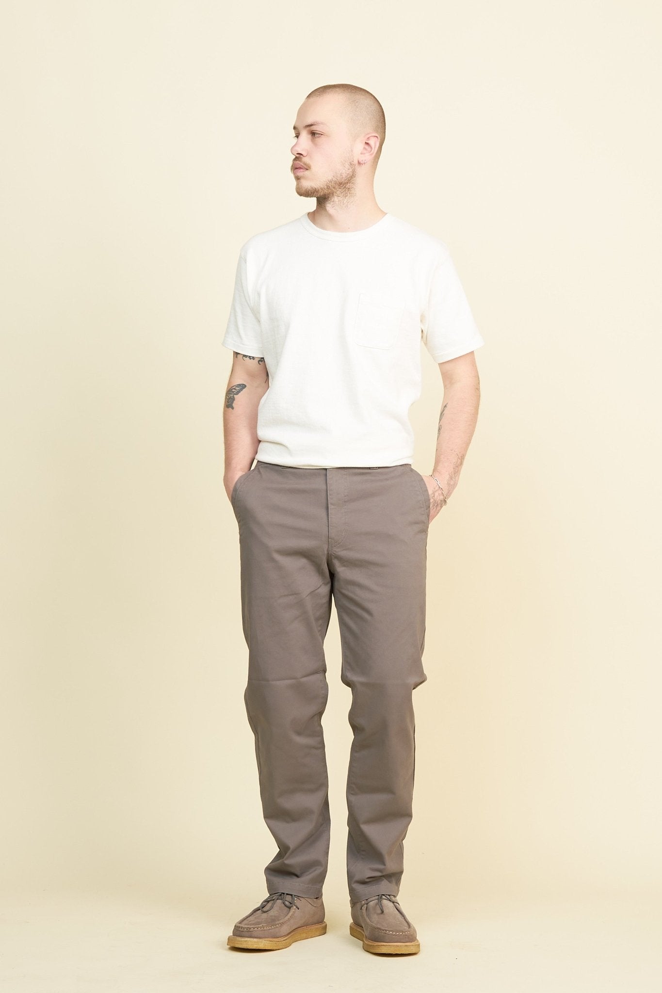 Rats Chino Pants Slim - Grey -Rats - URAHARA