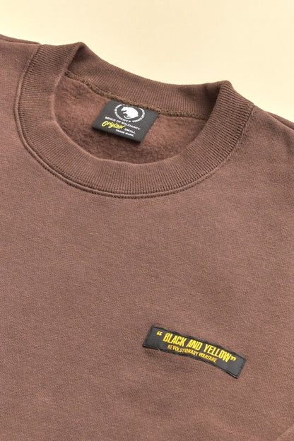 Rats Classic Crew Neck Sweatshirt - Brown -Rats - URAHARA