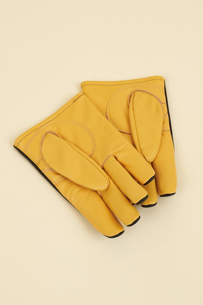 Rats Combi Leather Gloves - Black & Yellow -Rats - URAHARA