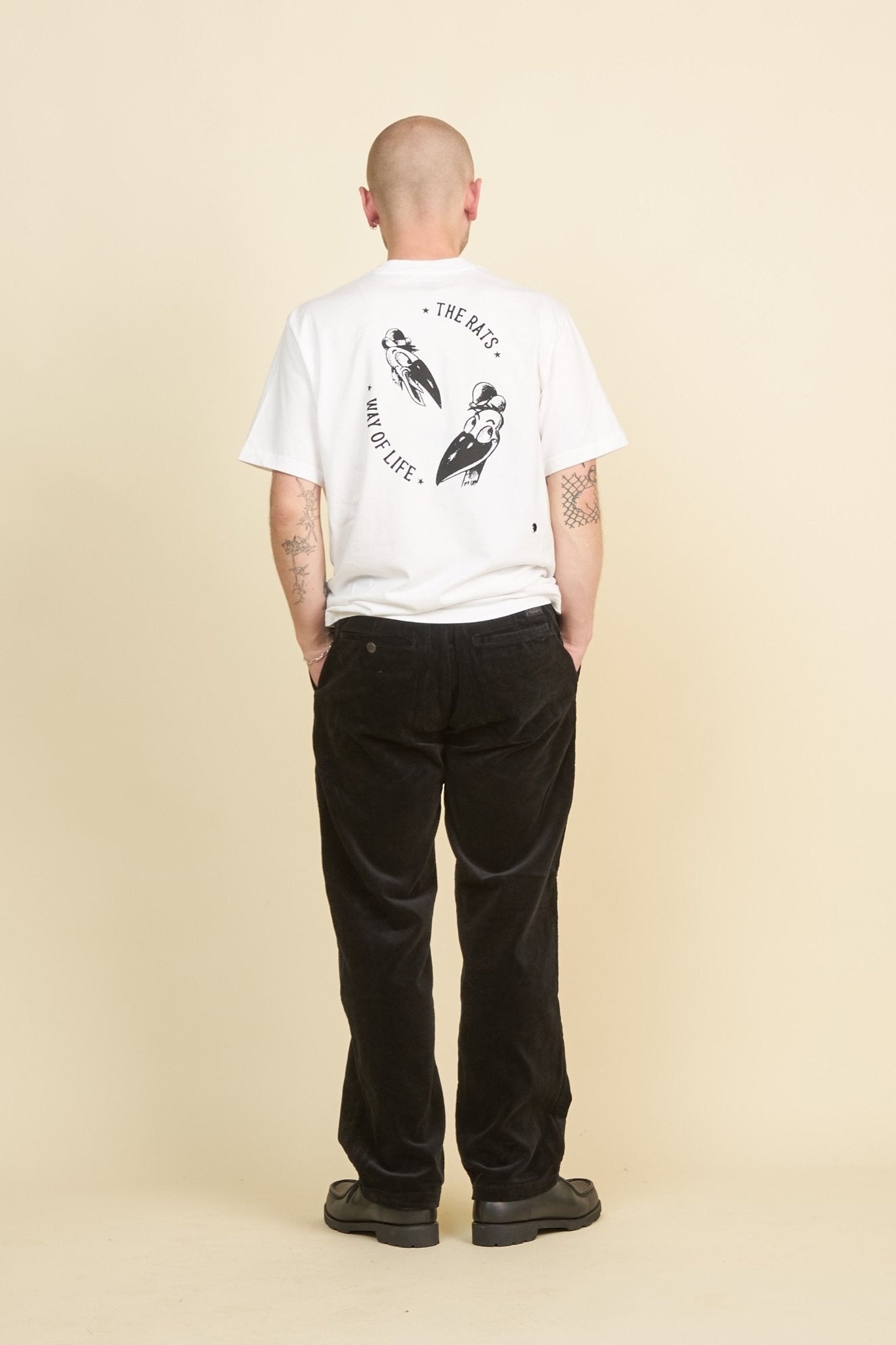 Rats Corduroy Easy Pant - Black -Rats - URAHARA