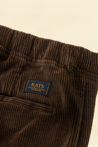 Rats Corduroy Easy Pant - Brown -Rats - URAHARA