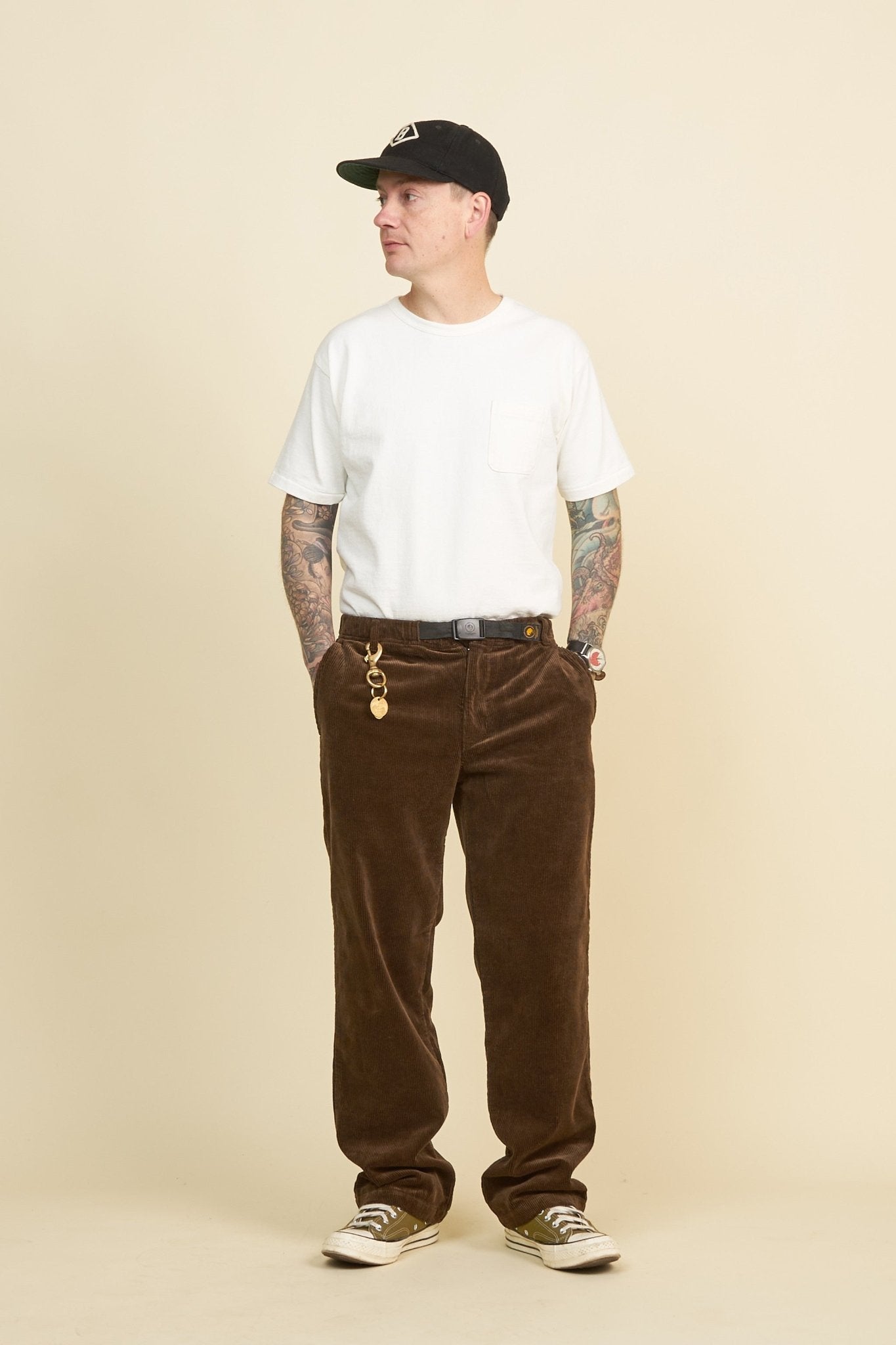 Rats Corduroy Easy Pant - Brown -Rats - URAHARA