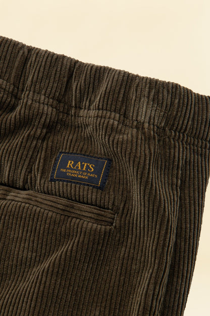 Rats Corduroy Easy Pant - Khaki Green -Rats - URAHARA