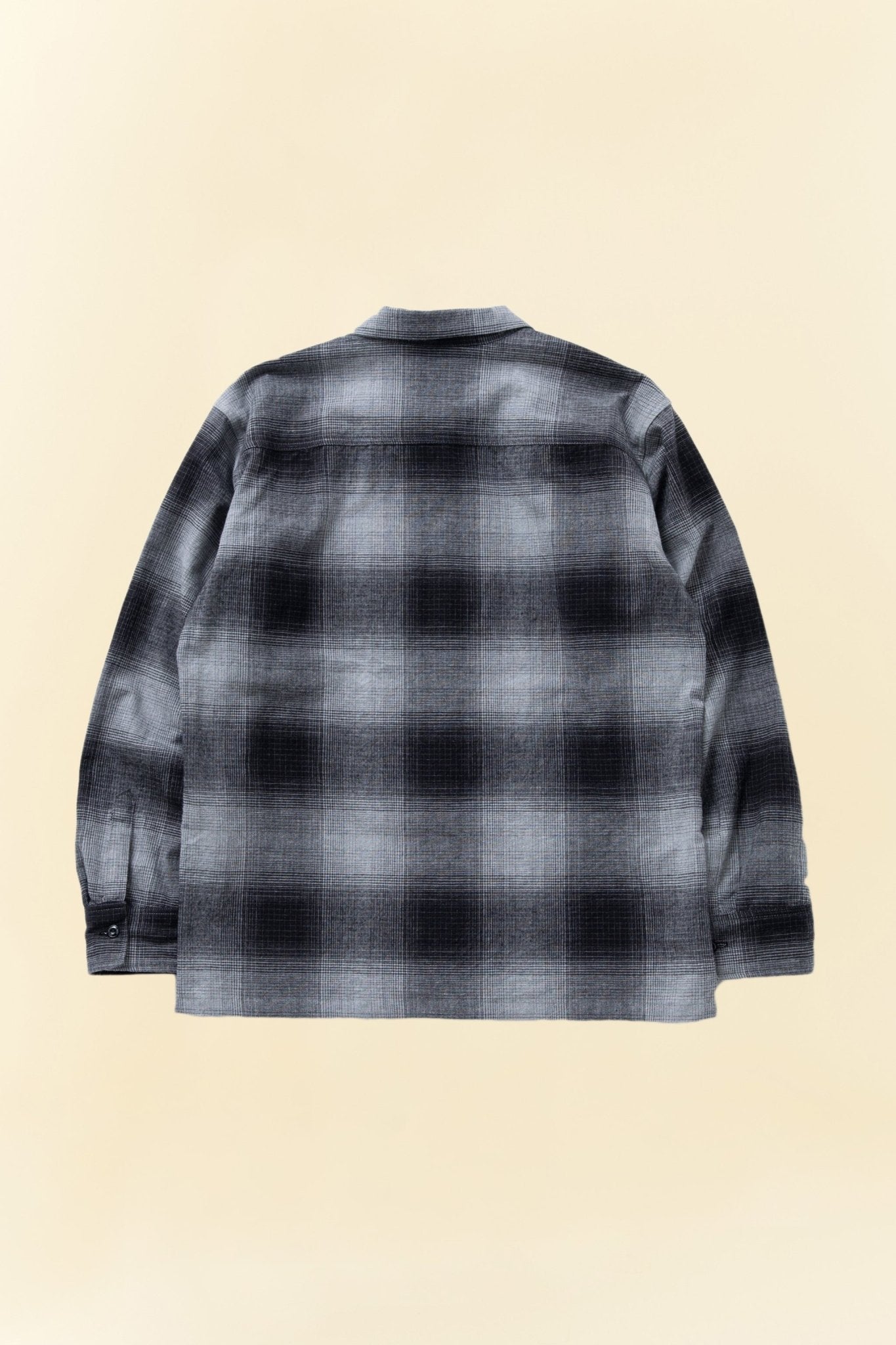 Rats Cotton Ombre Check Shirt - Grey -Rats - URAHARA