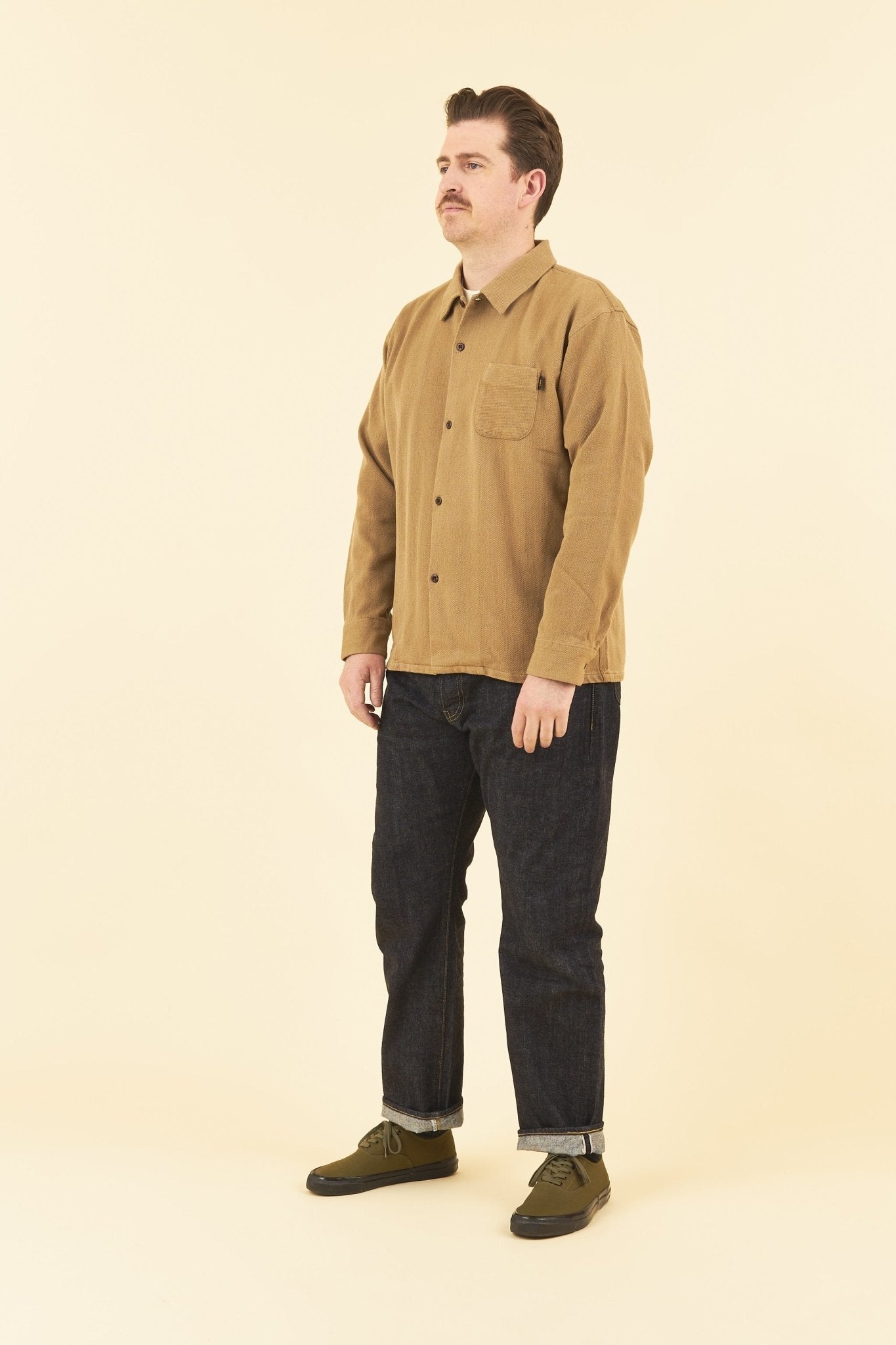 Rats Cotton Wool Shirt - Beige -Rats - URAHARA