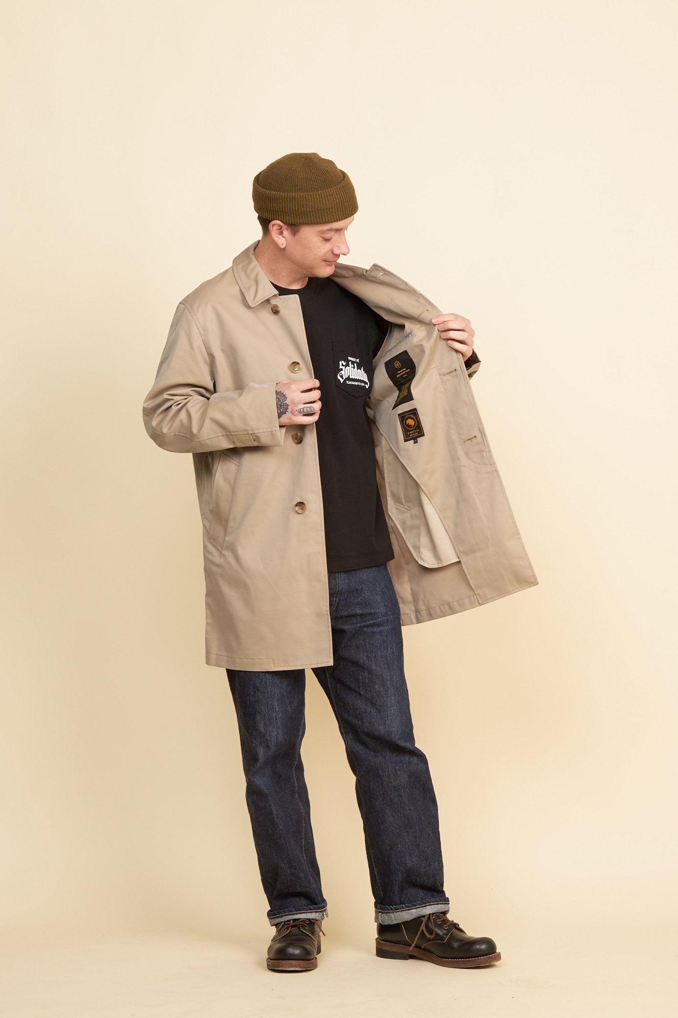 Rats Duster Coat - Beige -Rats - URAHARA