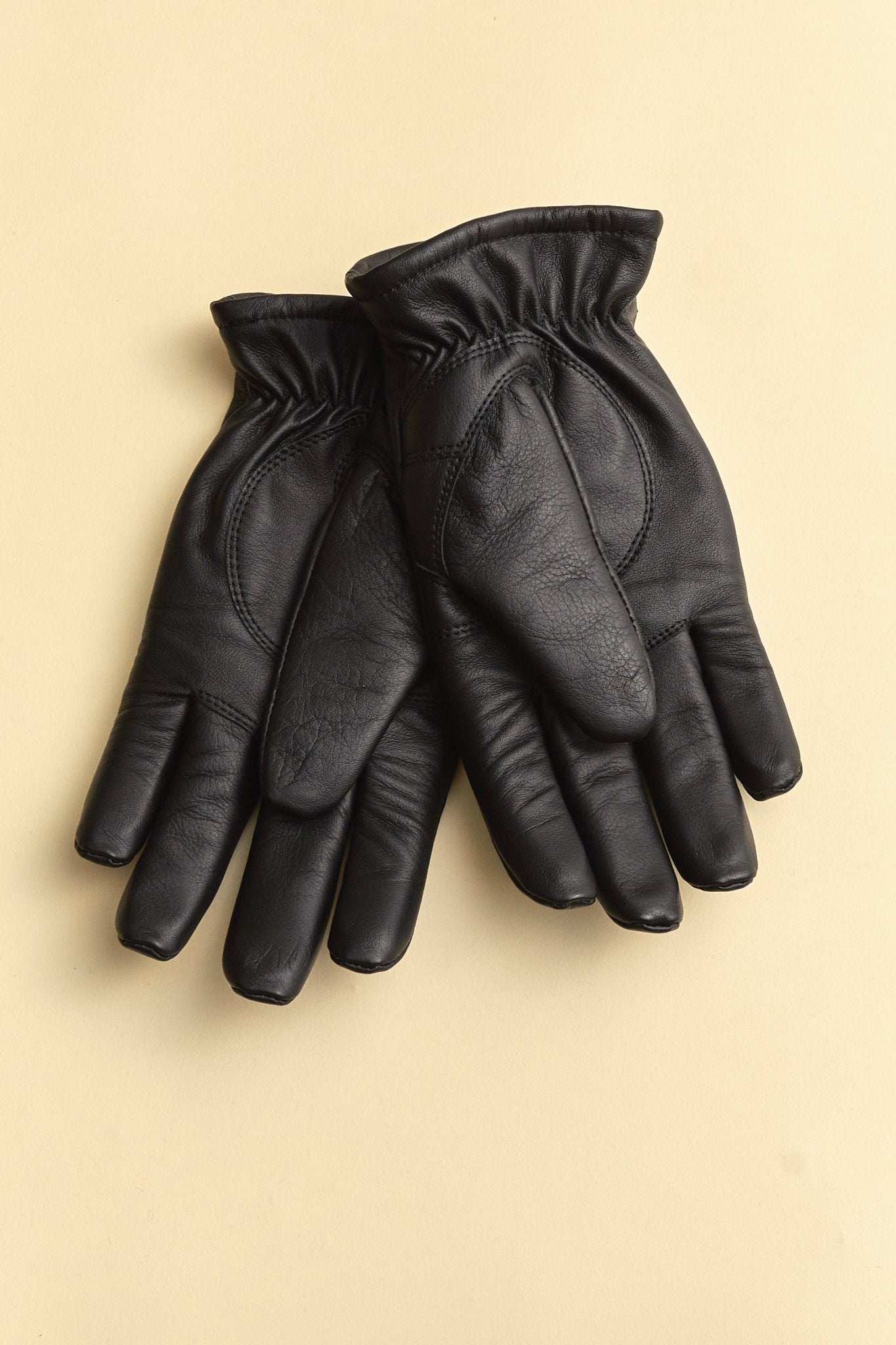 Rats Liner Leather Gloves - Black -Rats - URAHARA