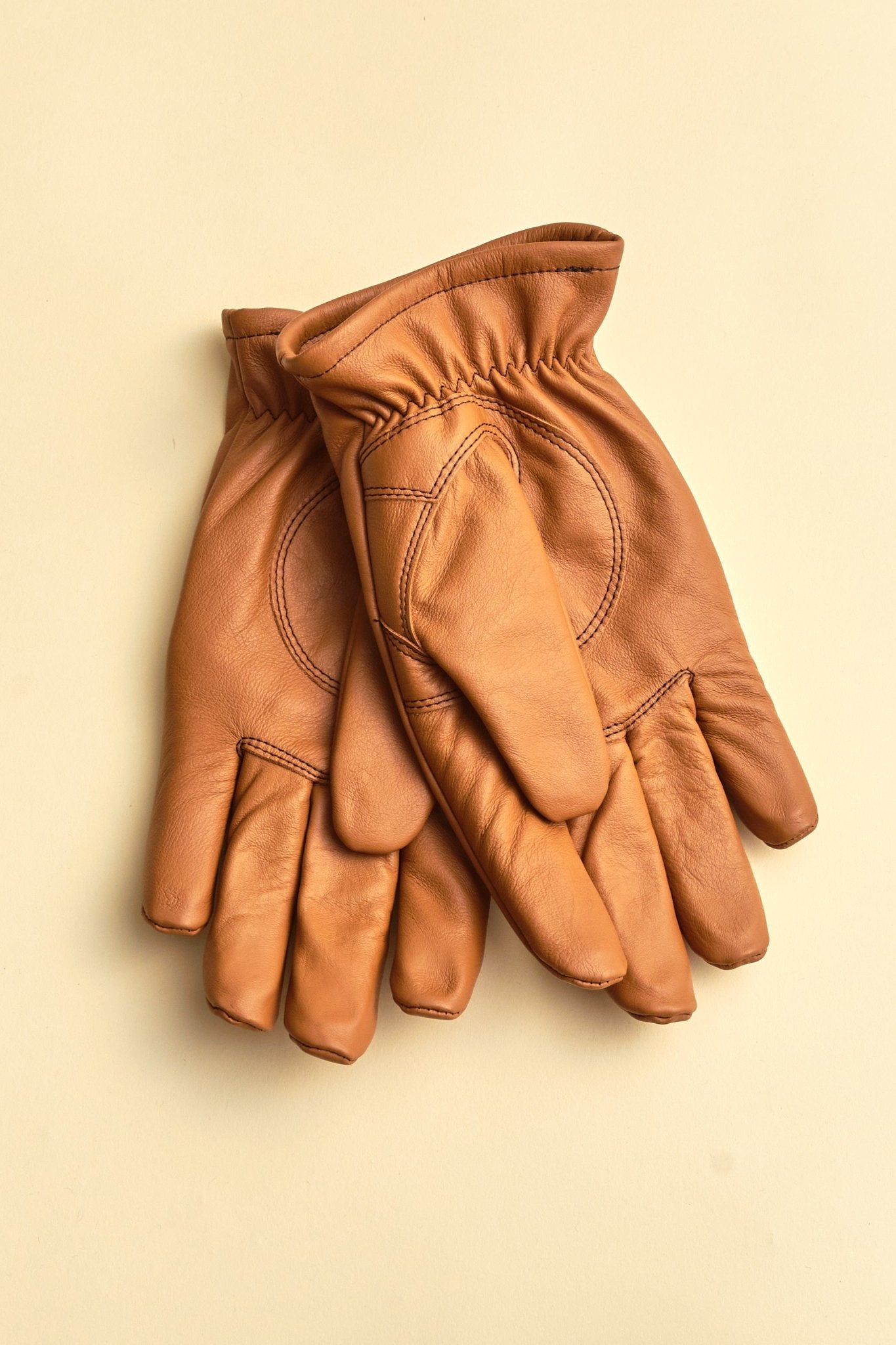 Rats Liner Leather Gloves - Camel -Rats - URAHARA