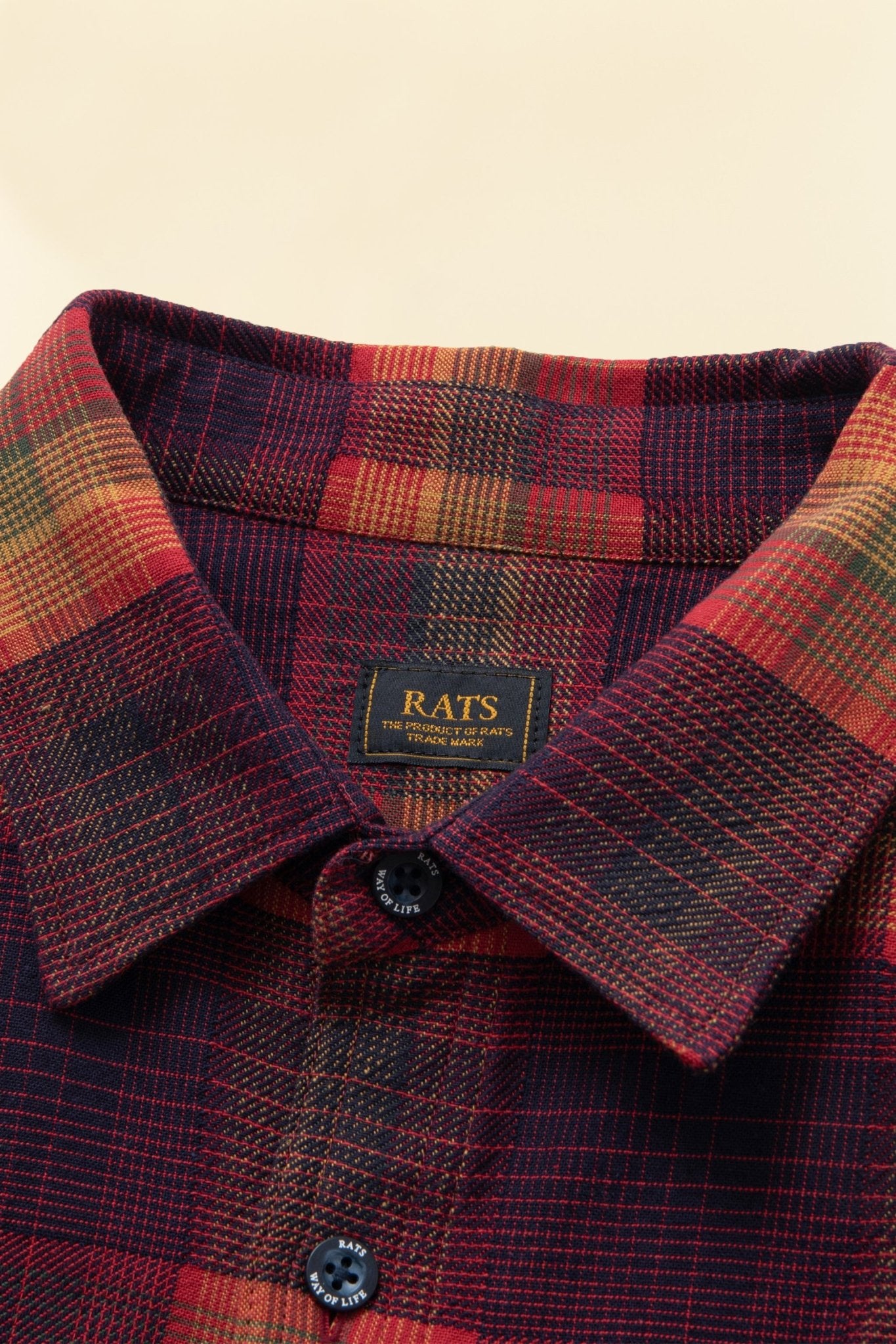 Rats Multi Colour Check Shirt - Multi -Rats - URAHARA