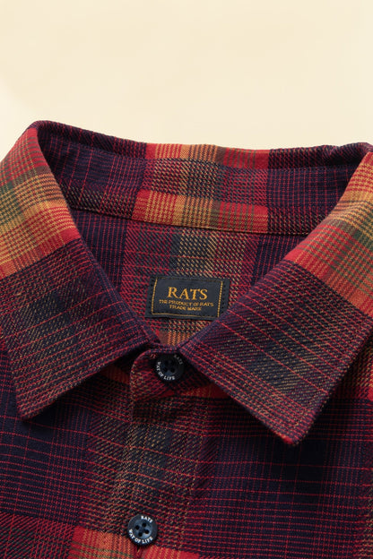 Rats Multi Colour Check Shirt - Multi -Rats - URAHARA