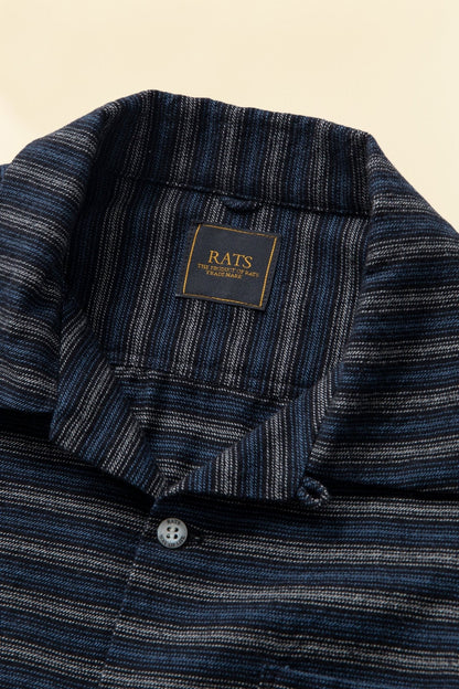 Rats Native Border Shirt - Blue -Rats - URAHARA