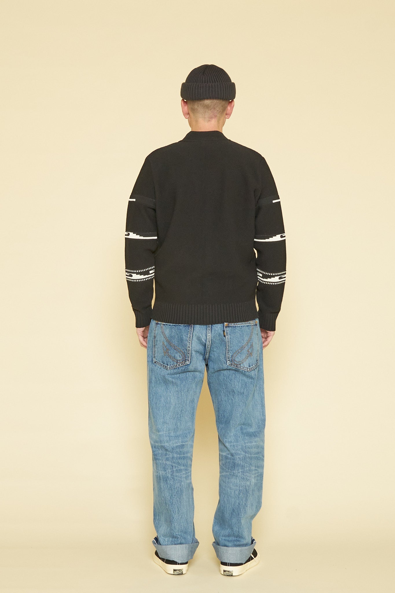 Rats Native Kanoko Cardigan - Black -Rats - URAHARA