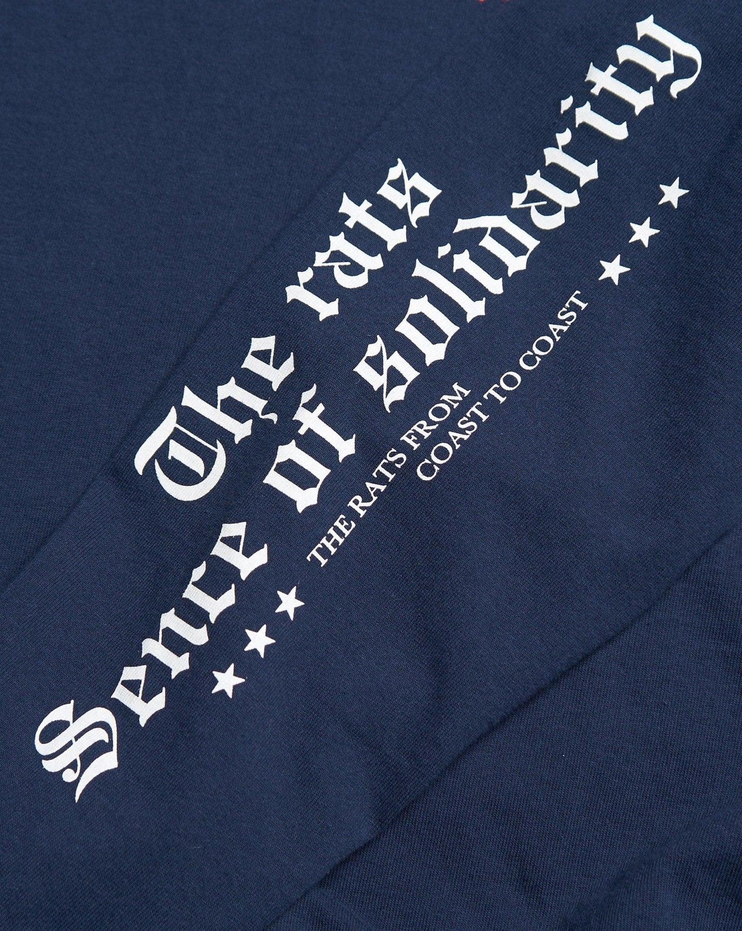 Rats Old English Long Sleeve - Navy -Rats - URAHARA